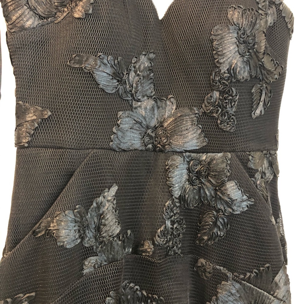 BLACK HIGH LOW GOWN - Picture 3 of 3